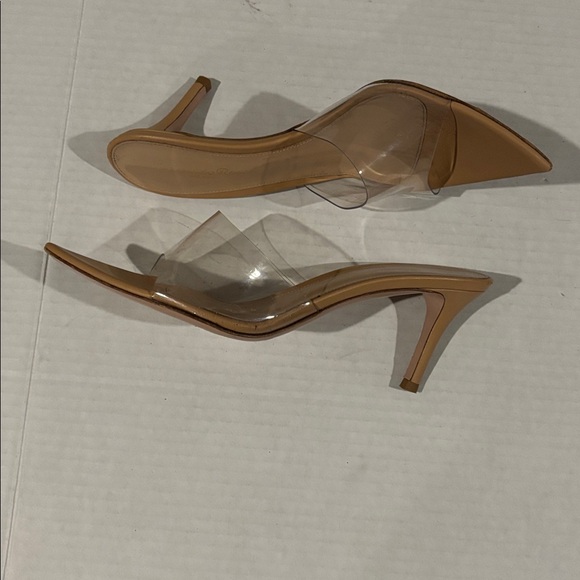 Gianvito Rossi Tan ElleMM 55 Plexi Mules - Size 36 Euro - Picture 6 of 7